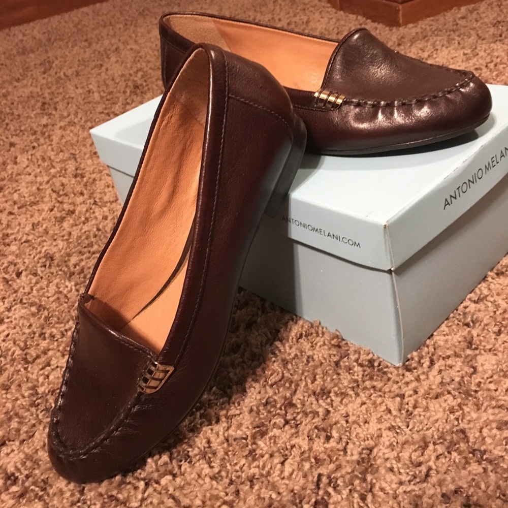 Antonio Melani Leather Slip Ons
